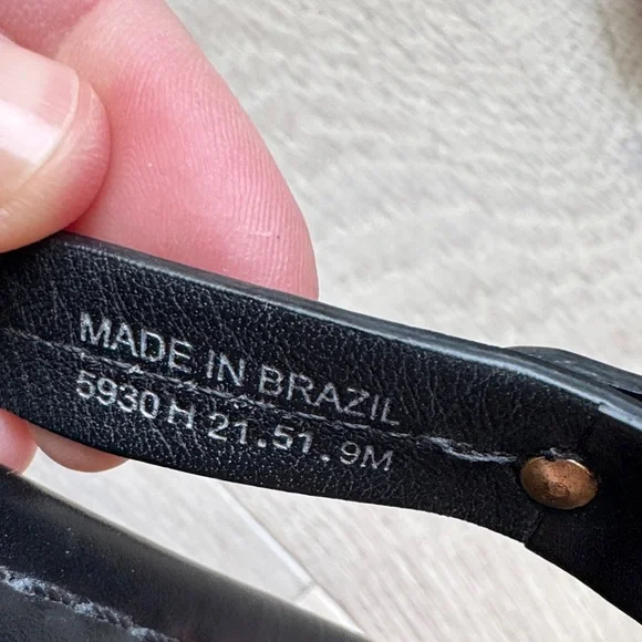 Tory Burch Black Leather Sandals - Picture 2 of 5